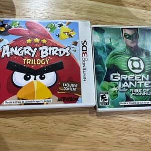 Angry Birds Trilogy and Green Latern for Nintendo 3DS